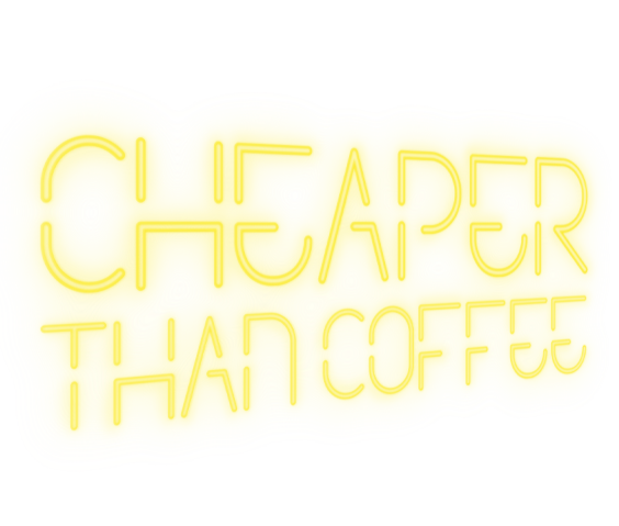 cheaper than coffee